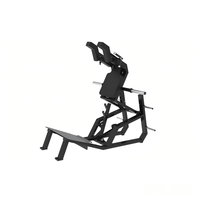 Machine à Squat Hack Professionnelle pour Entraînement des Jambes, à Charge par Disques avec Bouton de Réglage Rapide, Soudure Robuste, Personnalisable