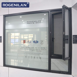 Fenêtres à battants <span class=keywords><strong>en</strong></span> aluminium minimalistes Rogenilan avec isolation thermique et moustiquaire - Product Image 3