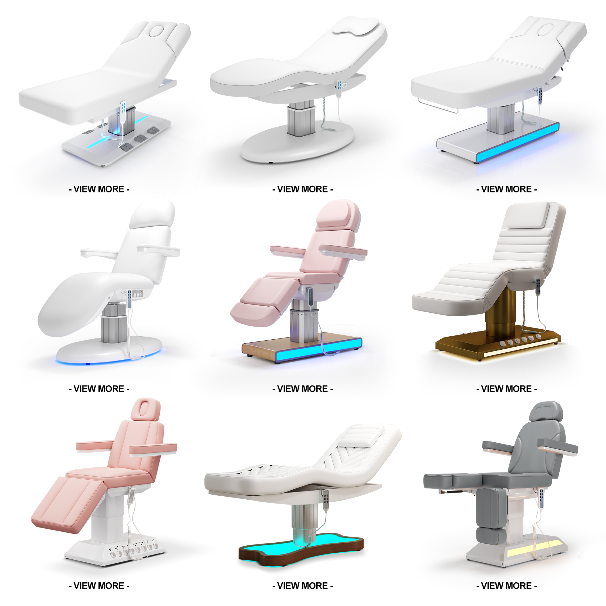 Single-Pillar Massage Bed