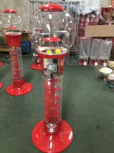 Phổ biến 145 cm cao xoắn ốc trẻ em 'đồng xu-hoạt động máy bán hàng tự động 63mm bóng Dispenser cho viên nang kẹo cao su - Product Image 6