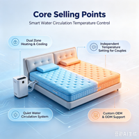 Système d'amélioration du sommeil sain, matelas chauffant et rafraîchissant à circulation d'eau