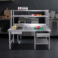 RVS 304 professionele catering spoelbak restaurant wasbak voedselindustrie keuken wasstation