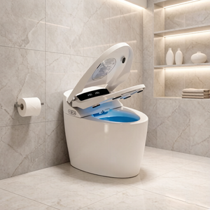 <span class=keywords><strong>WC</strong></span> intelligent à chasse automatique avec capteur de luxe pour salle de bain, bidet en céramique, une seule pièce, toilette intelligente - Product Image 1