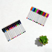 Marqueurs effaçables à sec magnétiques pour tableau blanc, pointe fine, faible odeur, encre colorée, 100x10mm