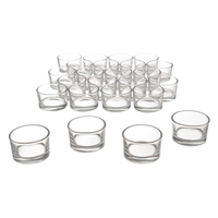 Kerst Luxe Theelichtje Kaarsen Containers Clear Glas Votive Kandelaars Voor Bruiloft