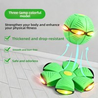 Ballon rebondissant et soucoupe volante magique 2-en-1 pour enfants - 6 lumières LED, jouet interactif parent-enfant pour tout-petits
