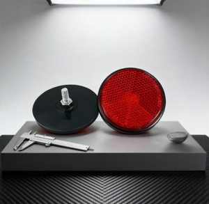 Autocollant universel pour moto, vélo électrique, plaque réfléchissante ronde, feuille réfléchissante, réflecteur, avertissement de freinage nocturne - Product Image 1