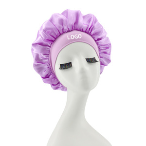 <span class=keywords><strong>Bonnet</strong></span> <span class=keywords><strong>de</strong></span> <span class=keywords><strong>bain</strong></span> élégant en satin <span class=keywords><strong>de</strong></span> soie pour femmes avec logo personnalisé large <span class=keywords><strong>bandeau</strong></span> élastique <span class=keywords><strong>bonnet</strong></span> <span class=keywords><strong>de</strong></span> cheveux pour <span class=keywords><strong>bonnet</strong></span> <span class=keywords><strong>de</strong></span> douche accessoire <span class=keywords><strong>de</strong></span> soin des cheveux - Product Image 4