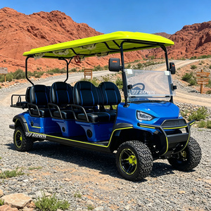 Vente en gros usine – Voiturette de golf électrique classique à plus de 8 places, moteur 5KW, batterie au lithium, certifiée CE, autonomie de 80 km, buggy utilitaire - Product Image 1