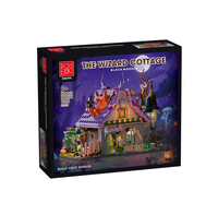 XMORK Sunshine Flower House, Juego de Bloques de Construcción de Plástico ABS de 40 Piezas con Iluminación, Juguete Educativo para Edificios Modernos, Edades 8-13