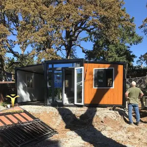 Çelik prefabrik sandviç Panel ve genişletilebilir tasarım ile prefabrik konteyner yaşam evi