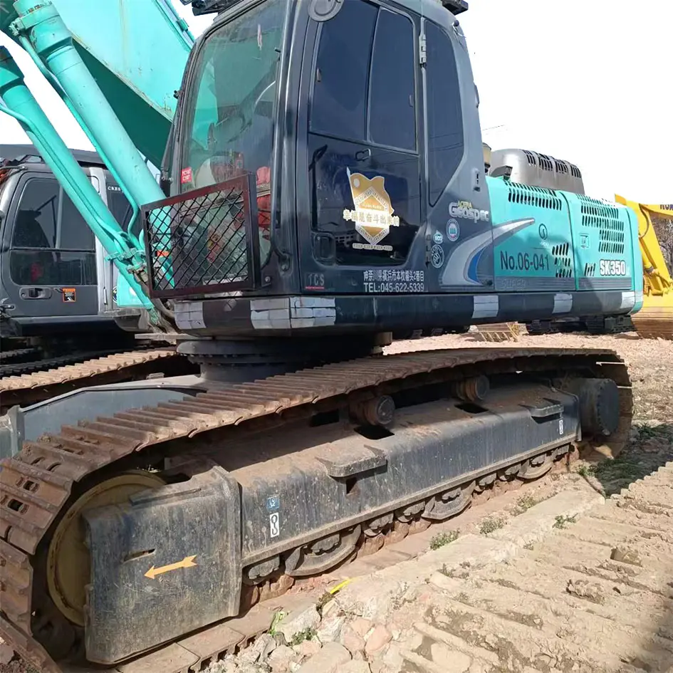 Escavadeira hidráulica Kobelco SK350 35t para serviço pesado SK350-8 usada em bom estado, escavadeira para venda na China