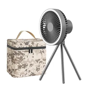 Ventilador De Dobra Recarregável Portátil Camping Bag Desktop Air Cooler Ventilador De Mesa De Teto Levou luz Ventilador De Viagem Ao Ar Livre