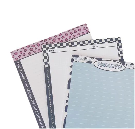 Tùy chỉnh 3x5 inch Pocket 50 sheets notepad Memo Pads 80gsm giấy tờ với tông ủng hộ cho việc ghi chú và nhiệm vụ phân bổ
