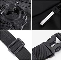 Custom Fashion Wasserdichte Nylon Umhängetasche Gürtel tasche Gürtel tasche Brust Cross Body Taillen tasche Sling Sports Running Gürtel tasche für Männer
