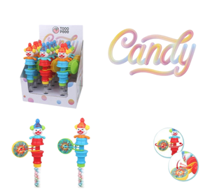 Payaso bate el tambor fabricante de dulces divertidos juguetes de dulces novedad <span class=keywords><strong>juego</strong></span> de plástico para niños y niñas juguetes de caramelo niños - Product Image 2