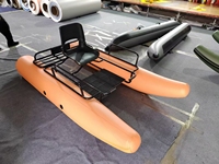 Kit de Pontón de Asiento Inflable Flotante Barato para Una Persona Pequeño Catamarán de PVC