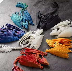 Umweltfreundliches Cartoon-Tier 3D-Gedrucktes PLA Federfliegender Drache Pterosaurier Bewegliches Gelenkmodell Handgefertigtes Geschenkspielzeug - Product Image 1