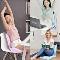 Coussin de siège orthopédique en mousse à mémoire de forme Remplissage thérapeutique en mousse Correcteur de posture Soutien du dos Oreillers lombaires Coussins de siège