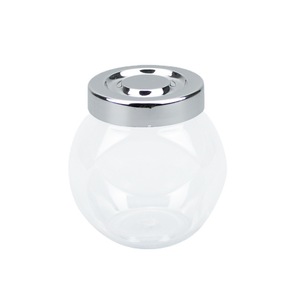 Frasco de plástico transparente de 220 ml con tapa a presión redonda, contenedor de almacenamiento de alimentos para dulces, frutos secos, té de hierbas y envasado. - Product Image 5