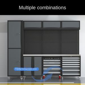 Armadio Portautensili Combinato in Acciaio per Riparazioni Auto, Cassetta degli Attrezzi Mobile Multistrato, Banco da Lavoro per Manutenzione Pesante - Product Image 2
