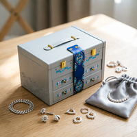 Boîte cadeau de luxe en forme de tiroir pour bijoux et parfums, vente en gros d'usine, personnalisable