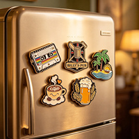 Magnet Kulkas Logo Kustom Kosong, Magnet Kulkas Suvenir Teks Huruf Kustom