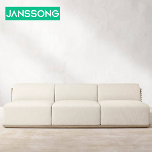 Juego de Muebles de Jardín de Madera de Teca de Diseño Moderno para Exteriores, Sofá de Madera para Aplicaciones en Hoteles, para Sala de Estar y Jardín - Product Image 5