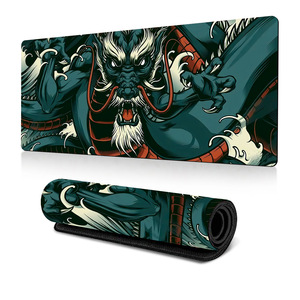 Dragon Großes Gaming-Mauspad Schreibtischunterlage, Hochwertiges Mikrogewebe für Präzise Maussteuerung, Rutschfeste Gummiunterseite, Genähte Kanten - Product Image 4