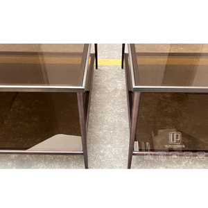 Modern Design <b>Black</b> Living Room <b>Coffee</b> <b>Table</b> Luxury Custom Stainless Steel Frame Glass Top <b>Coffee</b> <b>Table</b> <b>Coffee</b> <b>Table</b> Luxury - Product Image 6