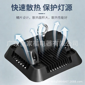 Lámpara Industrial UFO High Bay de 100W 150W 200W IP65 Impermeable para Techo de Almacén o Fábrica - Product Image 3