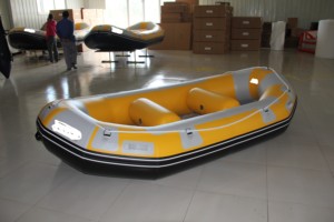 Bote Inflable de PVC para Deportes Acuáticos de 430 cm, Bote de Pesca con Remos de Aluminio, J-SR430, Bote Inflable de 430 cm - Product Image 5