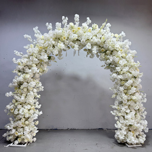 Arche de mariage écologique MTY-Top, fournisseur OEM, cadre pliable personnalisé en tissu de soie, hauteur 7-8 pieds, pour décoration d'événements commerciaux - Product Image 3