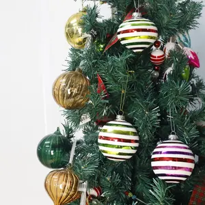 New Arrivals Onion Shape Christmas Glass Ball para Natal Presente Custom Shape