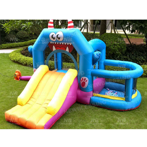 Casa Inflable con Diseño de Demonio Feliz y Piscina de Pelotas NBHL-027, Brincolín Inflable con Diseño de Demonio Feliz - Product Image 1