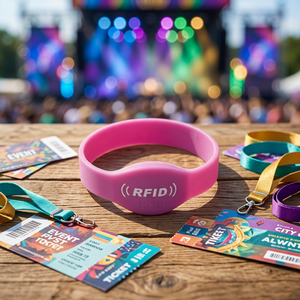 Braccialetto in Silicone NFC Impermeabile 13.56MHz con Chip RFID 1k, Ecologico con Codice QR per Identificazione e Membership - Product Image 2