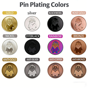 Broche de Esmalte Duro Personalizado con Diseño de Personaje de TV/Cine, Estrella de Rock, Borde Negro y Purpurina Morada, para Sombrero - Product Image 6