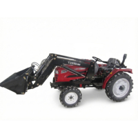 Chargeuse-pelleteuse montée sur tracteur 50-70 CV, prise de force, chargeuse frontale 3 points pour tracteur, pelle arrière