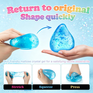 NeeDohd Style Dream Drop Silicone & TPE Squishy <b>Fidget</b> Toy for Adults-Water Drop Squeeze Stress Relief Sensory Toy - Product Image 3