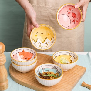 Minestra creativa della <span class=keywords><strong>ciotola</strong></span> di ramen delle stoviglie dei bambini della <span class=keywords><strong>ciotola</strong></span> di riso della <span class=keywords><strong>ciotola</strong></span> di riso della famiglia animale giapponese sveglia del fumetto - Product Image 1