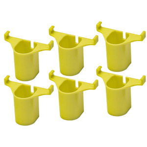 6 Pack Battery Mounting <b>Bracket</b> For Ryobi 18V Cordless Tools <b>Plastic</b> Hook Holder Set Home Use - Product Image 1