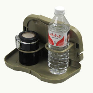 Plateau de repas pliable pour voiture Shunwei avec porte-gobelet beige noir en ABS SD-1501, accessoire pour console centrale - Product Image 5