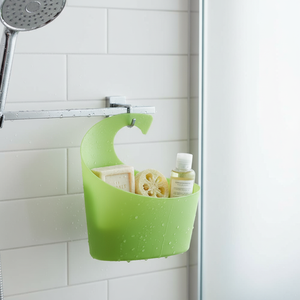 Spirella Sydney Wall <b>Basket</b> Collection, <b>Small</b> Storage <b>Basket</b> 19.5 x 17.5 x 6.5 cm, Polypropylene, Green - Product Image 3