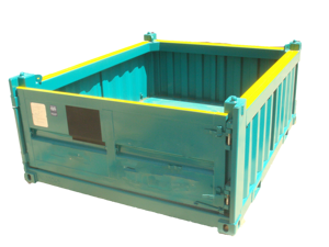 DNV 10ft 3m <span class=keywords><strong>offshore</strong></span> <span class=keywords><strong>container</strong></span> <span class=keywords><strong>offshore</strong></span> Giỏ 1m chiều cao <span class=keywords><strong>container</strong></span> mở đầu mà không cần nắp dnv phê duyệt <span class=keywords><strong>Side</strong></span> Door Swing P-1205 - Product Image 4