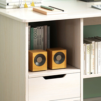 Bureau d'ordinateur moderne pour la maison et le bureau, prix direct usine, avec tiroirs et étagères de rangement pour salle d'étude et bureau à domicile
