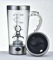 Mélangeur avec Shaker électrique, verre à mélanger automatique de 13oz, pour le café, le lait, les protéine électriques, verre de mélange, à emporter