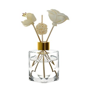 Bouteille diffuseur de parfum en verre carré personnalisable avec <span class=keywords><strong>bouchon</strong></span> en liège pour aromathérapie, vente en gros, plusieurs tailles - Product Image 3