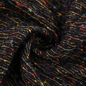 Il più nuovo stile buon prezzo 100% poliestere colorato dot boucle tweed tessuto per le donne <span class=keywords><strong>cappotto</strong></span> - Product Image 6