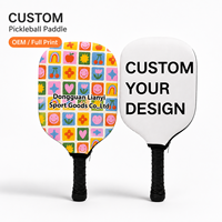 Housse de protection pour raquette de pickleball en néoprène à impression intégrale, motif personnalisé, pour cadeaux de tournoi avec support d'échantillons
