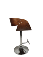 Chaise de bar moderne de luxe réglable de haute qualité avec plateau en corne pour bar à domicile, salon, hôtel et usage commercial en contreplaqué et PU